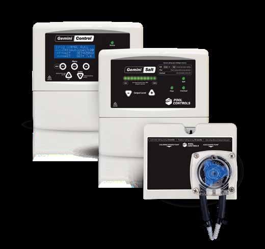The ph of the water is also monitored and adjusted with precise doses of acid via a peristaltic pump.