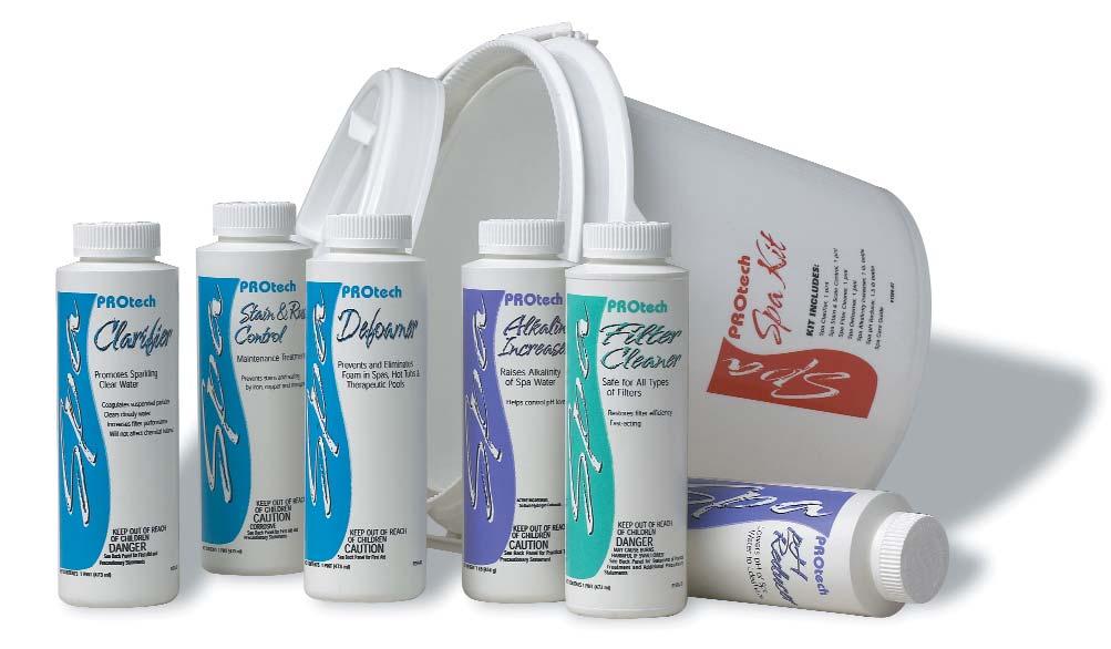 SPA KITS PROtech makes it easy to start using and enjoying your spa.