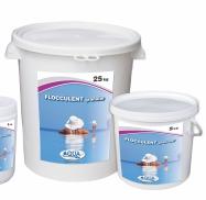 - FLOCCULANT LIQUID FLOCCULANT Clarifies the water by eliminating colloidal particles causing water cloudiness. In case of high turbidity of water or after a chlorine shock: apply 0.