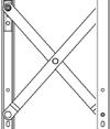 6.2. Fixing the limit stops Vent part Frame part Parallel hinges PX0350 and PX0450 ATTENTION! A manual limit stop is only used when the windows are manually operated.