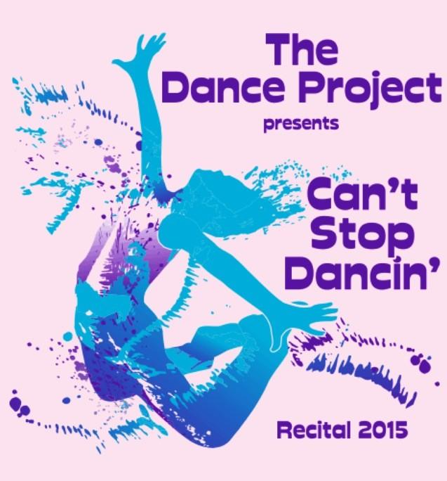 Recital T-shirts The 2015 recital t-shirt will be light pink with a 2-color design in purple and aqua.