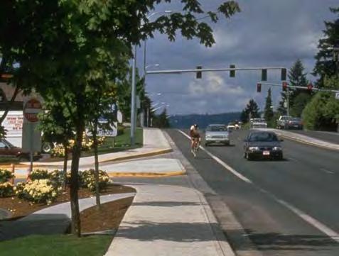 Suburban Intersections Pedestrian and Bicyclist Safety Treatment 1: Construct a Channelized Island at