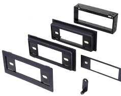 A-Z LISTED BY PART NUMBER FTB-552/GM-K123 FTB-552 1980-1986 FORD (For Vehicle Specifics See Pg 38) OEM STYLE TRIM BEZEL Fits shaft radios, can be cut for DIN.