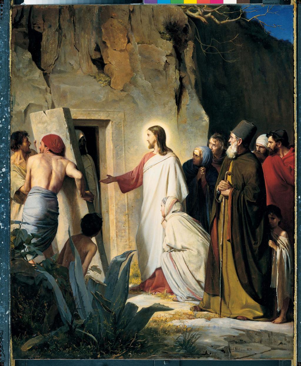 5 Jesus Raising Lazarus from the Dead, by Carl Bloch.