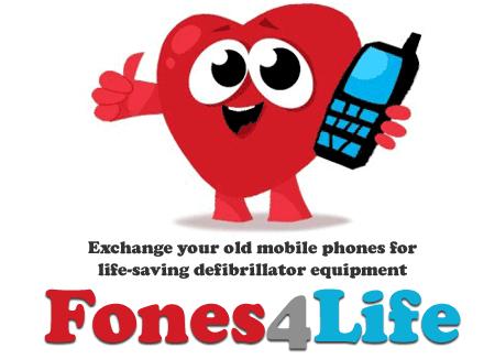 All the club needs is 20 more old mobile phones and we will receive a free life saving defibrillator.