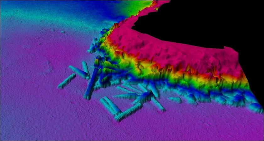 UNDERWATER MARINE STRUCTURES A fast sonar sounding rate generates up to 25,000