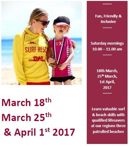 Page 3 Designed for kids 5-14years with a special need. Nippers are buddied one-on-one with a Surf Life Saving Club member. Fun beach and surf activities. Free fruit smoothie each Saturday!