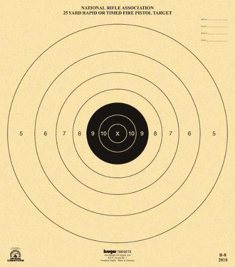 Targets NRA B-8 ½ Scale Small