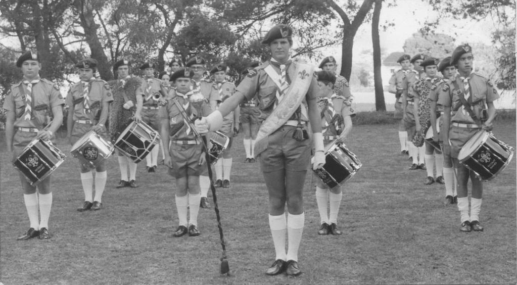 1st Annual (Passing-Out) Parade of the Scout Divisional Band The Bandsmen belonged to ten different Troops and gave a display after which the Divisional Chairman, Mr Clifford Harris presented the