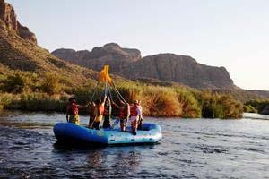 Scenic River Float Tour A relaxing and refreshing way to spend a day in the Sonoran Desert is on a Scenic River Float Tour. While the river can be swiftly moving, it features no large rapids.