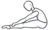 (puck position) Knees apart Position of the
