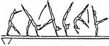 201 Handspring fwd with flight to land on one or both legs (same element), also with support on one