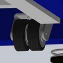 Counterweights and Extension springs are fully covered at all times to prevent injuries or