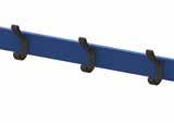 Bench with back, fixed on wall, 2m long S36054 -