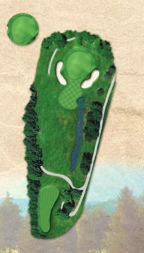 14 15 PAR 5 PAR 3 43 70 36 yards 29 yards 190 173 154 234 199 98 126 154 183 161 144 125 Two solidly-played woods on this par 5 can help you make up ground before the home holes, but playing three