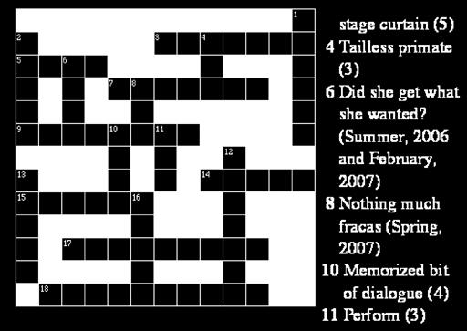 .. Crossword Contest: Be the first to send