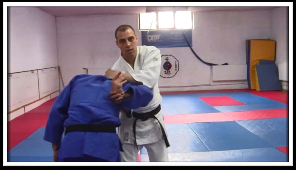 Continue with a kick to the groin so he will let go and you can open up the gap.