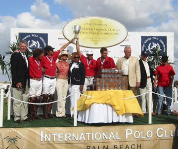 In a crowded, energycharged stadium at International Polo Palm Beach, White Birch made the game early, scoring late in the first chukker, Mariano Aguerre with two quick goals, and Del Walton with