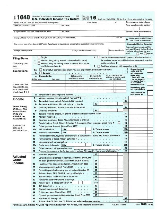 OFFICE OF INSPECTOR GENERAL 2017-0007 Email found on Mr. Bergkamp s County email with a copy of a sample 1040 tax form. Mr. Bergkamp s actual 1040 form was attached to the above email.