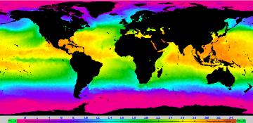 Where Do Hurricanes Occur? Sea surface temps. for North.