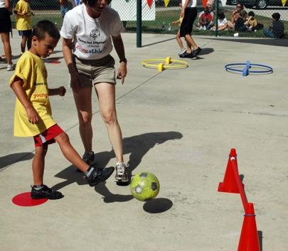 But now, there is an exciting and rapidly-growing program for children with special needs, as young as two years old, called Special Olympics Young Athletes