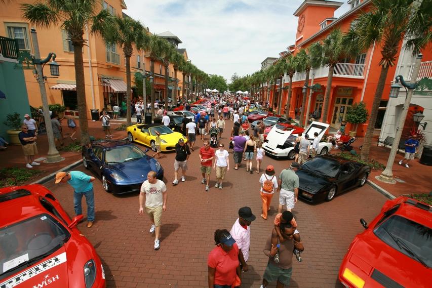 CONCOURS OF EXOTIC CARS, Saturday, April 17 10am - 4pm Downtown Celebration, FL Saturday morning, the peaceful waterside Market Street at Celebration welcomes 250 of the world s most exotic and rare