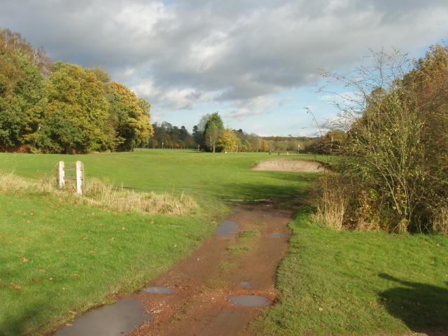 system via the path on the 1 st hole to the ditch and