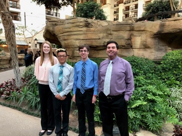 Taylor Rademacher, Jonathan Hong, Adam Pohl, and Mr. Wilson traveled to Dallas, Texas for the 2018 BPA National Leadership Conference May 9-13.