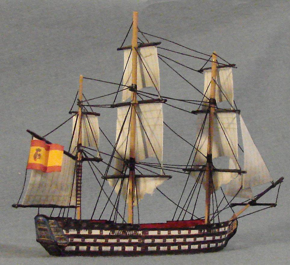 Kit #307 112-gun ship of the line, based on builders' draughts and contemporary illustrations of the Spanish ship of the line Santa