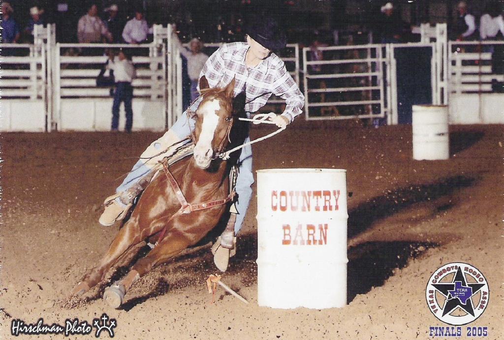 HOME OF THE GOLDSEEKERS Working Horses With The Looks & Ability To Do It All CUDD QUARTER HORSES LLC (580) 256-6666 Carlotta Baggs running barrels at the TCRA Finals on a Docetta Lynx purchased at