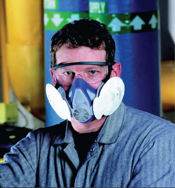 FIGURE 2-14 Typical respirator for contaminated environments.