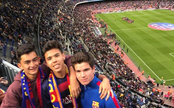 As well as experiencing the level of soccer in Spain, the group also experience the cultural side of the city with visits to many of the famous landmarks and also further afield in Girona and