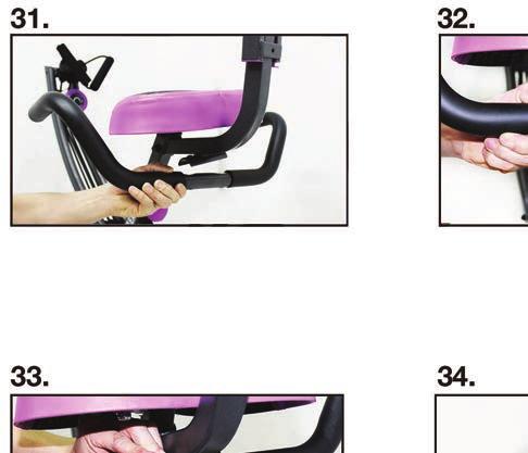 ASSEMBLY INSTRUCTIONS Align the seat handles with holes on the