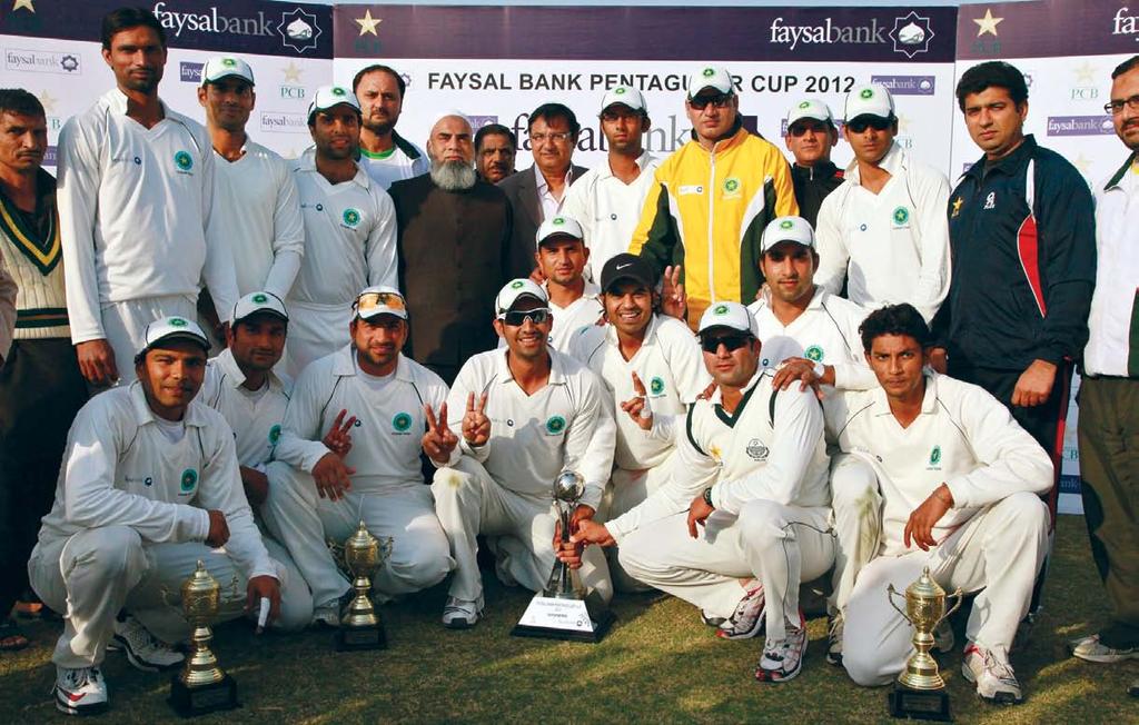 Review Faysal Bank Pentangular Cup 2012 Punjab s maiden title Punjab completed an emphatic 511-run crushing win over Sindh to clinch the Pentangular Cup title for the first time on the final day of