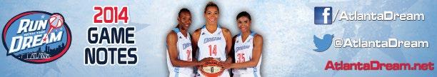 ATLANTA DREAM (15-5) vs. NEW YORK LIBERTY (7-13) July 16, 2014 11:00 a.m. ET TV: N/A Madison Square Garden New York, N.Y. Regular Season Game 21 Away Game 9 2014 Schedule & Results Date...Opponent.