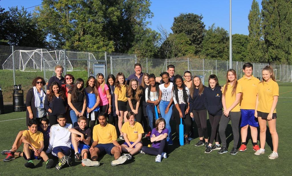 Marseille exchange: Year 11 students with their pen pals who came from Marseille on our annual exchange visit.