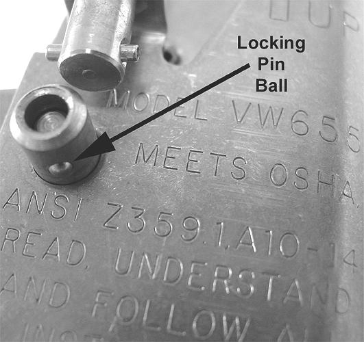 locking pin.