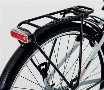 Reflectors: The reflectors on the bicycle reflect the light, which illuminates them, making the cyclist visible to other vehicles in conditions of poor visibility.