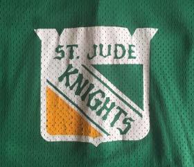 Jude wore green and gold jerseys. More recently, the jerseys have featured green and black. For the 2016-17 season, St.