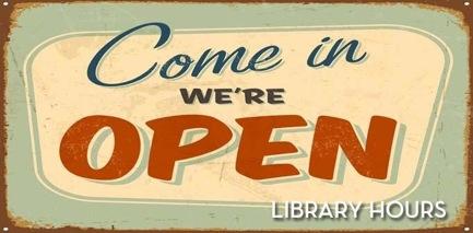 Library hours today are 7:35 to 8:30 AM.! Mrs.