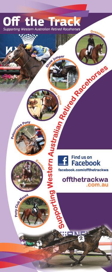OFF THE TRACK Places (depending on sponsorship with Off the Track) will be based on the highpoint horse in the Showjumping Team Event at the State Championships.