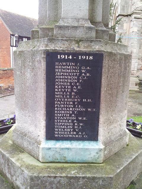 Jephcott is remembered on the Alcester War Memorial located in