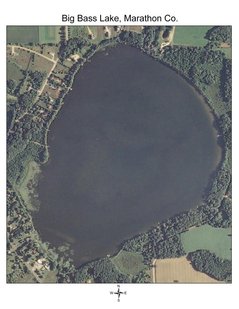 Big Bass Lake Location Big Bass Lake Township of Bevent Intersection of County Road Y and County