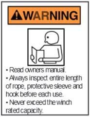 rope. Read owners manual.
