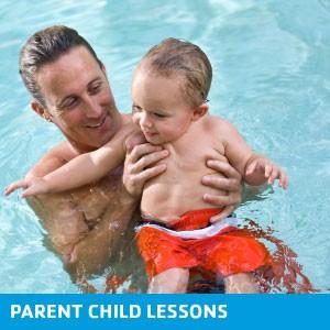 PARENT AND CHILD & ADULT SWIM LESSONS SUMMER SESSION JULY 9 - AUGUST 25 Waterbabies Ages 6 months - 24 months Waterbabies is designed to help parents and infants feel comfortable in the water while