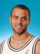 TONY PARKER SELECTED BY SAN ANTONIO IN THE FIRST ROUND OF THE 2001 NBA DRAFT, 28TH OVERALL PICK 2004-05: Appeared in 80 games, averaging 16.6 points, 6.1 assists, 3.7 rebounds and 1.23 steals in 34.