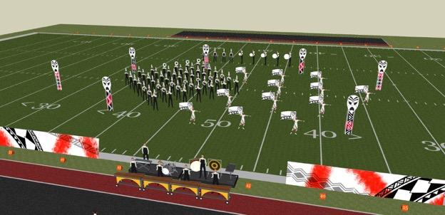 The hornline layers in over the opening phrases, building to the programs first major arrival point