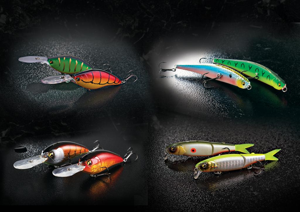 Wound Minnow is the banana-like lipless plug bait. It is designed to wobble wide, and takes on the necessary speeds to woo a fish out of hiding.