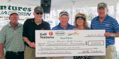 At the 18th annual Suncoast Scramble also in March, at the Laurel Oak CC. in Sarasota, the chapter continued its unbroken record of annual donations to the FGCSA Turf Research account with $2,500.