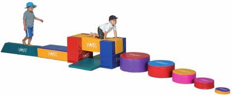 coordination and can be used for obstacle courses, sitting or laying on.